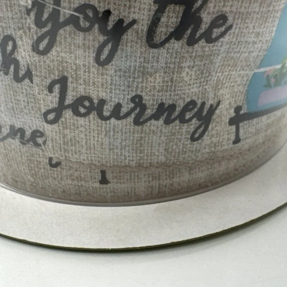 Decorative Wired Ribbon Enjoy The Journey 50 Yd Camper Wreath Craft Members Mark